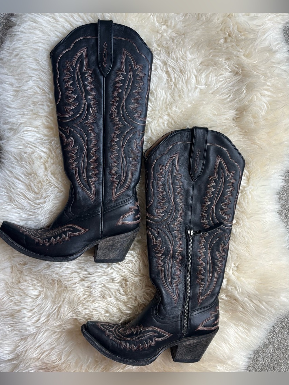 Ariat Women's Casanova X Toe Cowboy Western Boots in Brooklyn Black. Size 7.5C - Picture 4 of 15